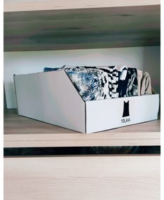 KARTON PAK Úložné boxy na oblečenie, organizéry do skrine BIELY KARTÓN 30 x 47 cm