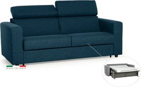 Rozkladacia pohovka na každodenné spanie TAVOLA, tm. modrá (penelope 27), 140