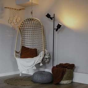 Moderná stojaca lampa čierna 2-svetlo - Stijn