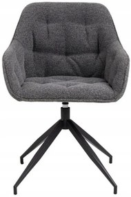 Otočné jídelní křeslo Brooke antracit