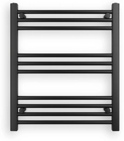 Erga Puerto, vykurovacie teleso 700x600 mm, 357W, čierna matná, ERG-LAV-GRZE-BK-6070