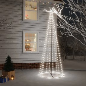 Vianočný stromček kužeľ studené biele svetlo 310 LED 100x300 cm 343491