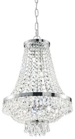 Ideal Lux - LED Krištáľový luster na reťazi CAESAR 6xG9/3W/230V pr. 38 cm chróm