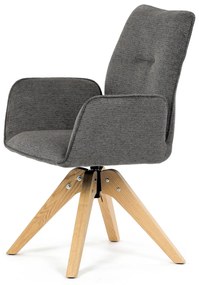 Jedálenská stolička DCH-C2148 GREY2 s vodoodolnýmpoťahom