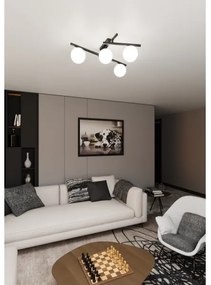 Stropné svietidlo SMART 4xE14/10W/230V čierna/biela