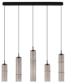 Dizajnový luster Sano 5 line Smoky