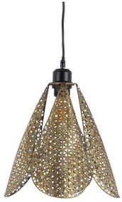 Závesné svietidlo v zlatej farbe s kovovým tienidlom ø 24 cm – Ixia