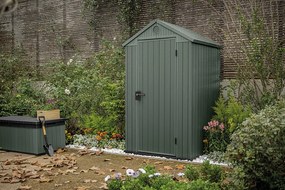 Záhradný domček Keter Darwin 4 x 4 zelený, s podlahou