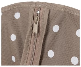 Béžový obal na šaty Compactor Dots, 100 cm