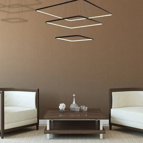 LED Luster na lanku NIX LED/117W/230V čierna