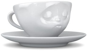 Biela bozkávajúca porcelánová šálka na kávu 58products, objem 200 ml