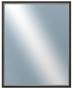 DANTIK - Zrkadlo v rámu, rozmer s rámom 80x100 cm z lišty TAIGA čierna (3108)