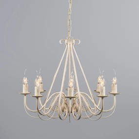 Lustr krémovej farby 60 cm s tienidlami v odtieni taupe - Giuseppe 8
