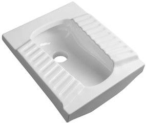 Aqualine Aqualine, AGADI turecké WC nášľapné 50x61,5cm, biela, TU0586