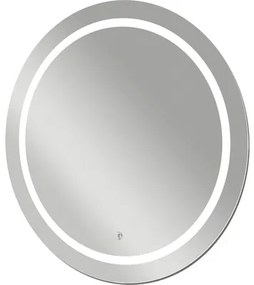 Guľaté zrkadlo do kúpeľne s LED osvetlením Silver Sun Ø 78 cm