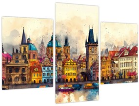 Obraz - Jeseň v maľovanom meste (90x60 cm)