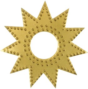 House Doctor Ochranný krúžok na sviečku Antique Brass – set 4 ks