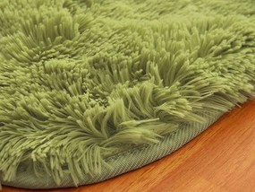 Shaggy koberec Lana v zelenej farbe – obdĺžnikový tvar Rozmer: 120x170 cm
