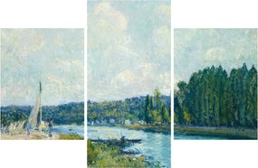 Obraz - Alfred Sisley, The Banks of the Oise, reprodukcia (90x60 cm)