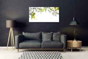 Obraz na skle Plátky príroda 120x60 cm