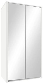 Skriňa Maxim 2SD zrkadlo biely