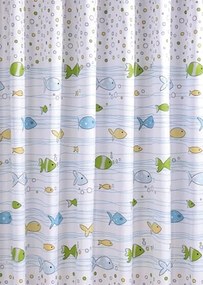 Aqualine Aqualine, Sprchový záves 180x180cm, vinyl, ryby, ZV024