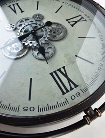 Nástěnné hodiny RAMSEY EXTRAVAGART 80 cm černé/bílé