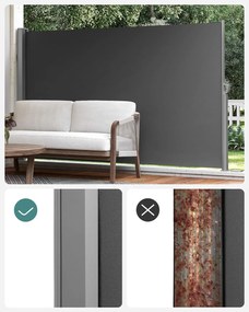 Boční markýza Orrine 180x450 cm antracit