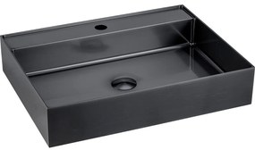 Čierne antikoro umývadlo 55x42 cm Aurum – Sapho