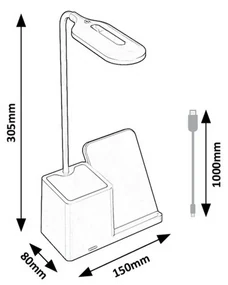 Rabalux 74232 stolná funkčná LED lampa Cerie