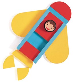 Geometrické tvary - skladačka - dopravné prostriedky