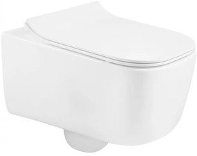 Mexen STELLA, závesné wc + sedátko, 51 x 35 cm, biela, 3368XX00+39080100
