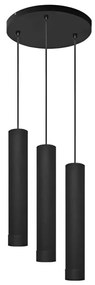 Luster na lanku KARADON 3xGU10/30W/230V čierna