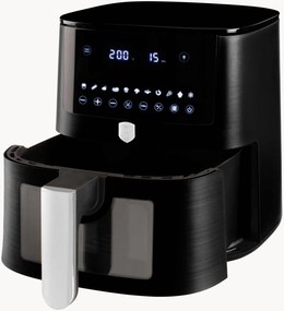 Teplovzdušná fritéza's priehľadným okienkom Matte Black, 8 l