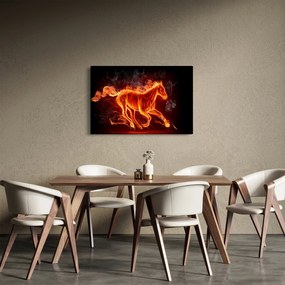 Obraz - Kôň v ohni (90x60 cm)