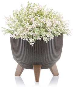 Kvetináč Rosa Linea 24x15 cm kávový espresso