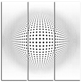 Obraz na plátne - Abstraktná geometrická sfera - štvorec 3218B (105x105 cm)