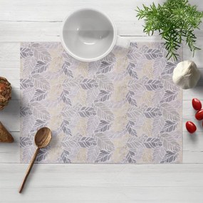 Biante Dekoračné prestieranie na stôl PML-057 Mozaika žltosivých listov na sivom 30x40 cm