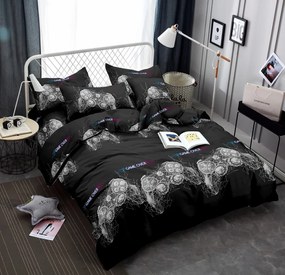 Obliečky z mikrovlákna GAME OVER čierne Rozmer obliečky: 70 x 80 cm | 140 x 200 cm