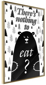 Artgeist Plagát - There's Nothing To Eat? [Poster] Veľkosť: 30x45, Verzia: Zlatý rám