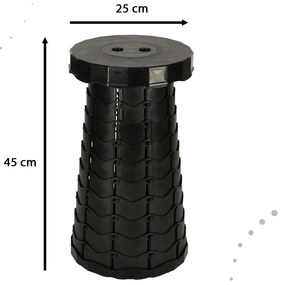 Skladacia stolička skladacia stolička čierna