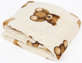 Detská deka do postieľky mikroplyš Exclusive 80 × 100 cm – Plyšoví medvedíci