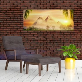 Obraz - Pyramídy (120x50 cm)