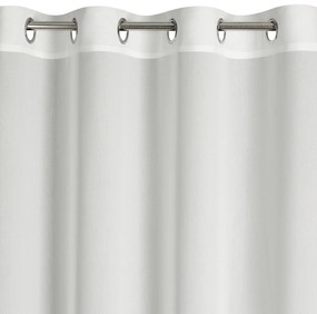ZÁCLONA NA KRÚŽKOCH ROSSI 135X250 CM BIELA