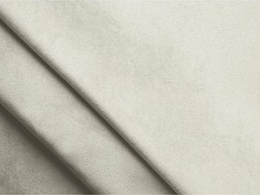 Krémová čalúnená dvojlôžková posteľ s úložným priestorom s roštom 140x200 cm Lemi – Makamii
