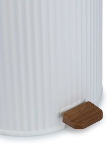 Sada kúpeľňových doplnkov Roza biela/s povrchovou úpravou v dekore dreva