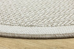 Obojstranný koberec BRUSSELS 205803/10610 béžový / krémový kruh