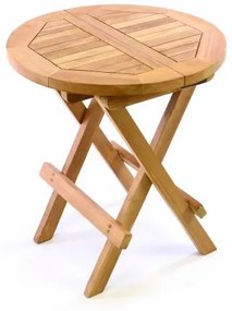 Divero 35143 Detský odkladací sklápací stolík z teakového dreva