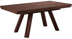 Rozkladací stôl z dubového dreva „Howard Dark Oak Veneer", 100 x 180 x 76 cm