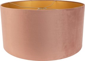 Zamatové tienidlo ružové 50/50/25 so zlatým interiérom